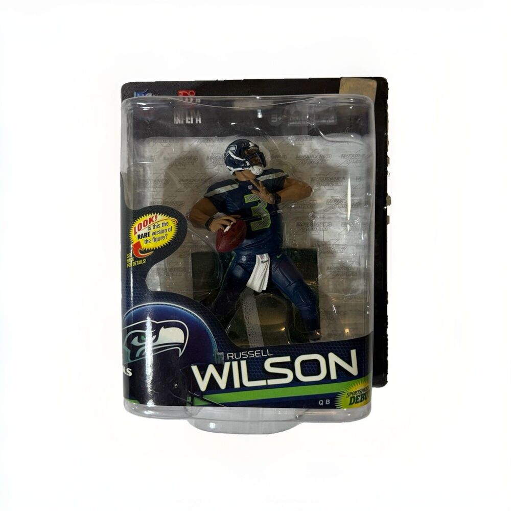 McFarlane Seattle Seahawks Russell Wilson NFL Series 33 Debut Figure Sealed NIB